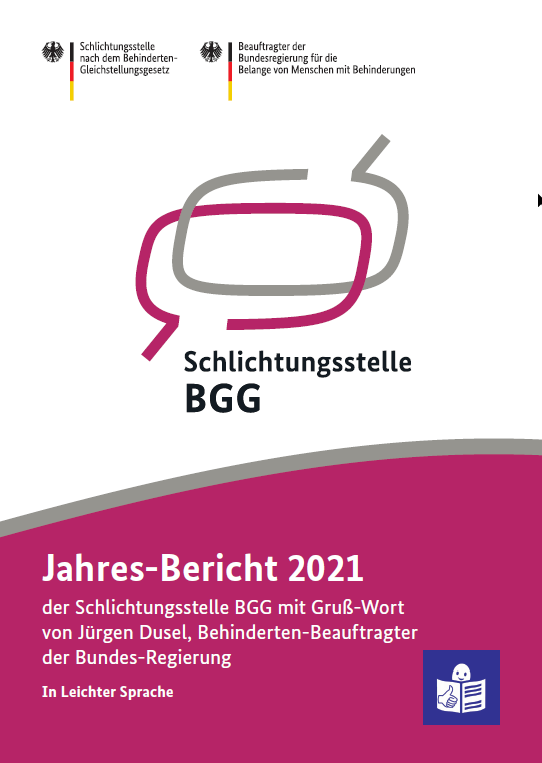 Cover des Jahresberichts 2021 in leichter Sprache